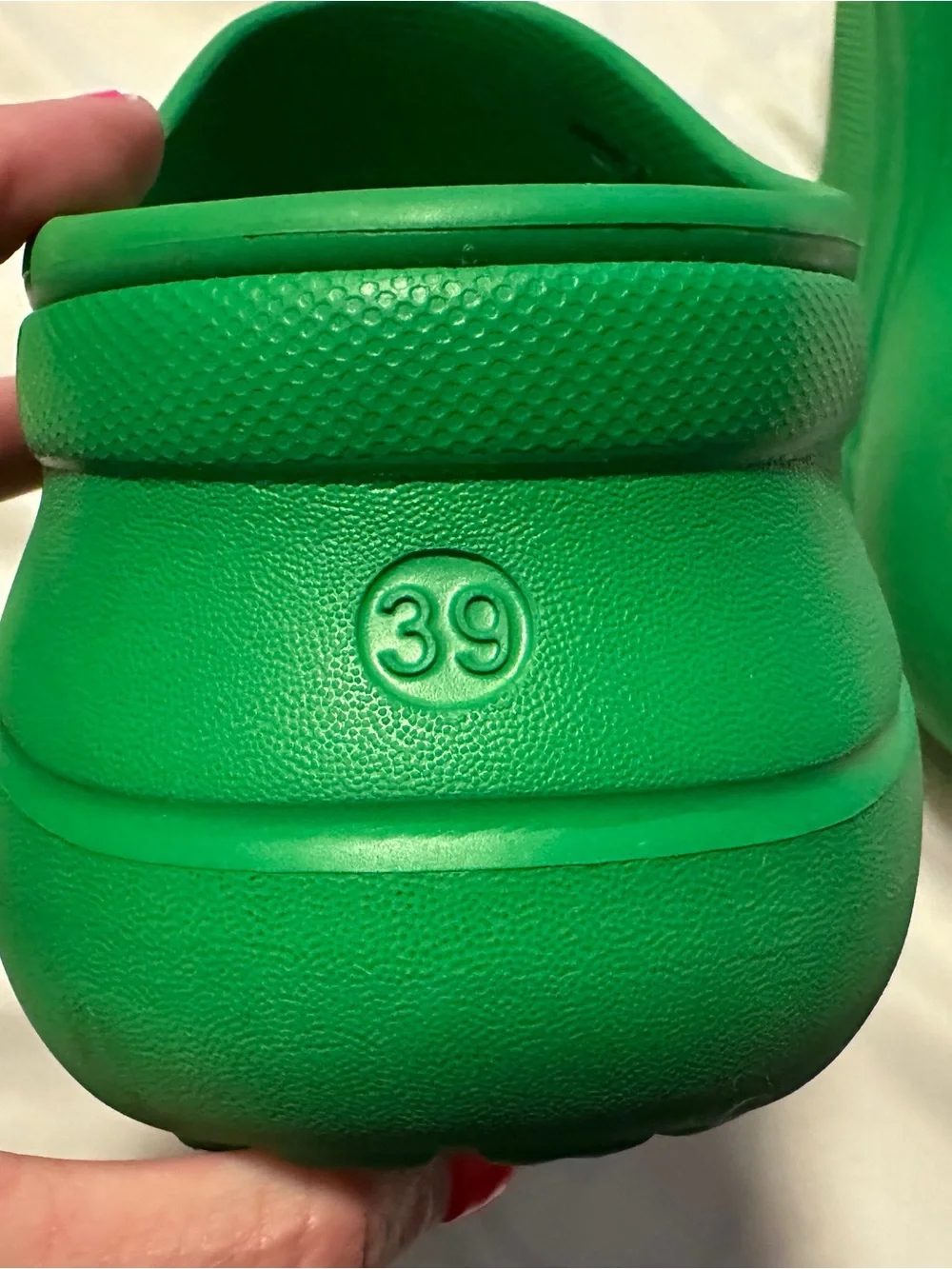 Balenciaga x Crocs Platform Apple Green Slide Sandals 39!